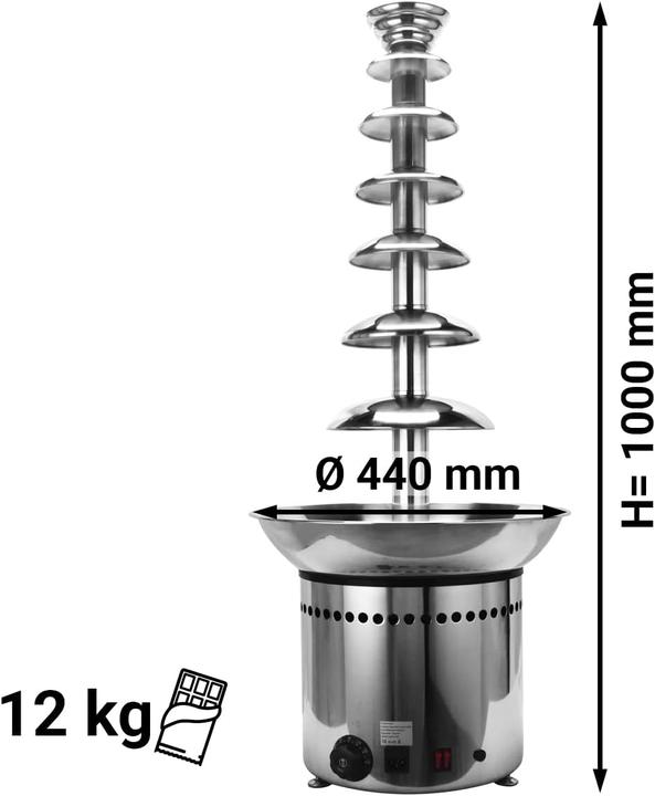 Actual product image GGM Gastro SBCH7 Chocolate Fountain