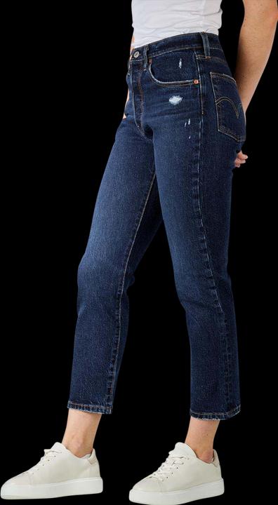 Actual product image Levis 501 Jeans Straight Cropped salsa authentic (W26/L26)