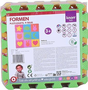 Produktbild Knorrtoys Puzzlematte - „Formen“ /9-tlg./30cm (30 x 30 x 30 cm)