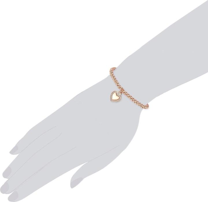 Produktbild Lulu & Jane Damen Herz Messing Zirkonia roségold - 29713 (18 cm, Messing)