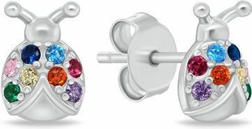Produktbild Brilio Silver - Silver dangle earrings with clear zircons EA1101W
