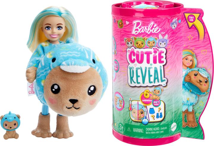 Produktbild Barbie Cutie Reveal Chelsea Costume Cuties Series - Teddy Dolphin