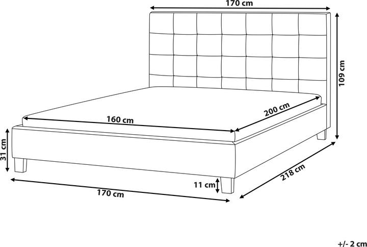 Actual product image Beliani Rochelle (160 x 200 cm)