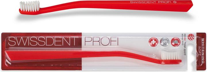 Produktbild Swissdent PROFI Whitening Zahnbürste Soft Rot (1 Stk) (Weich, 1 x)