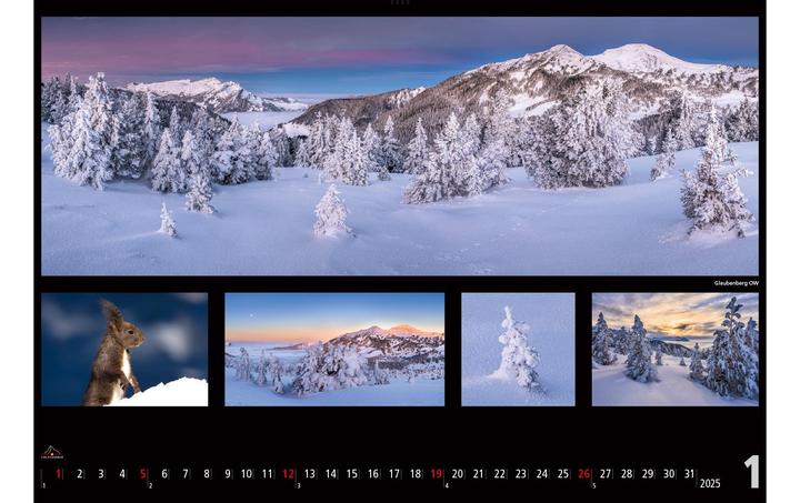 Image du produit Panoramique Suisse 2025 (48 x 33 cm, Italien, Allemand, Anglais, Français)