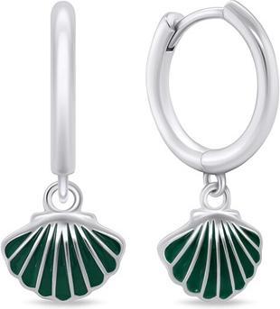 Immagine prodotto Brilio Argento - Orecchini di design in argento con conchiglia EA759WG