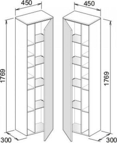 Produktbild Keuco Hochschrank EDITION 400 450x1769x300mm Ans re Ei cash