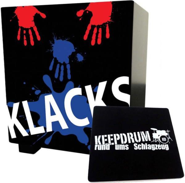Produktbild Baff Klacks Trommelhocker Schwarz Cajon mit Sitzpad
