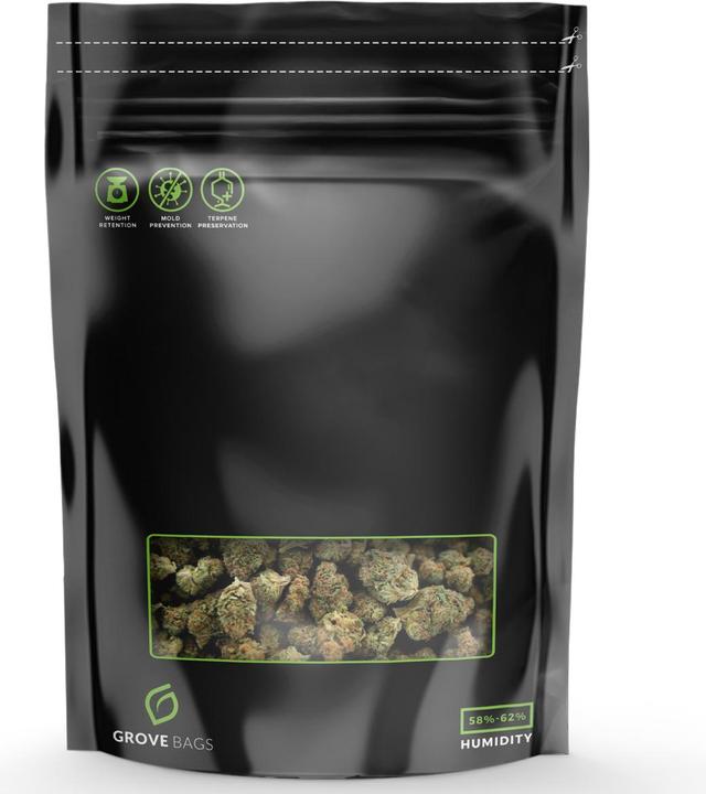 Grove Bag GroveBags TerpLoc Window Pouch for 100g