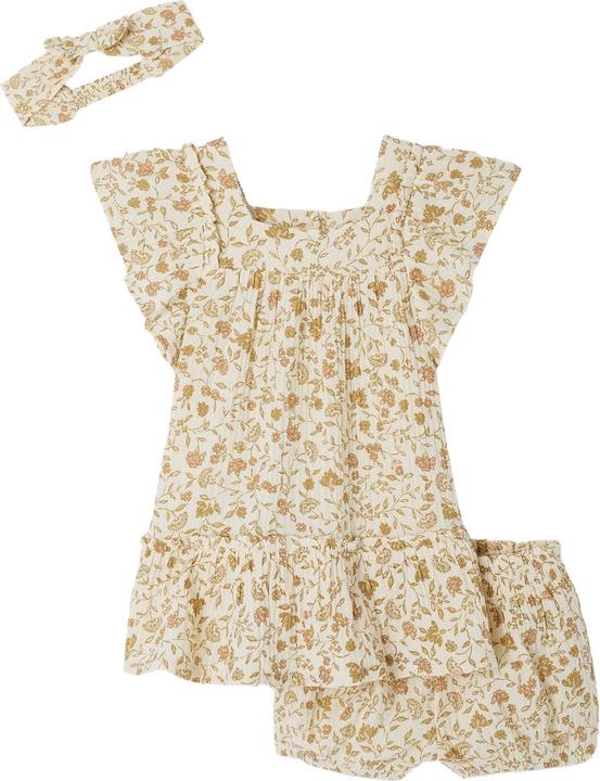 Actual product image Vertbaudet Mädchen Baby Geschenk-Set: Kleid, Shorts & Haarband (86)