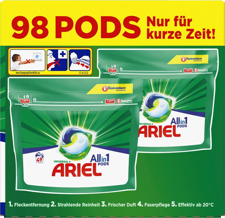 Produktbild Ariel All-in-1 PODS (98 Waschgänge, Pods)