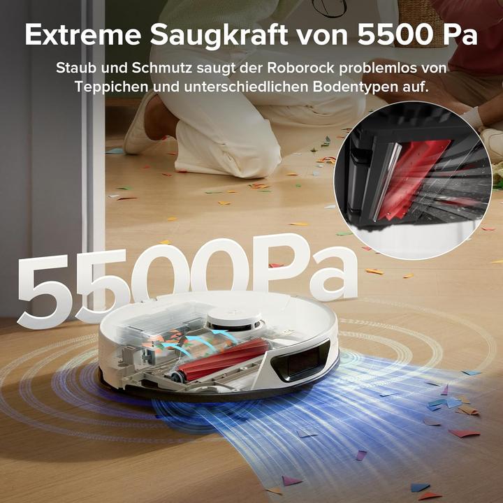 Immagine prodotto Roborock Saugroboter S7 Max Ultra mit Selbstreinigungsstation, Hindernisvermeidung, App/Sprachsteuerung (Robot aspirapolvere)