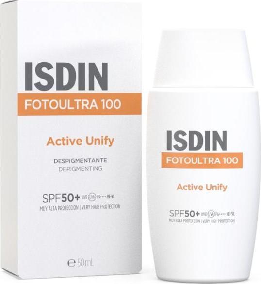 Actual product image Isdin Active Unify Fusion Fluid (Sun cream face, SPF 50+, 50 ml)