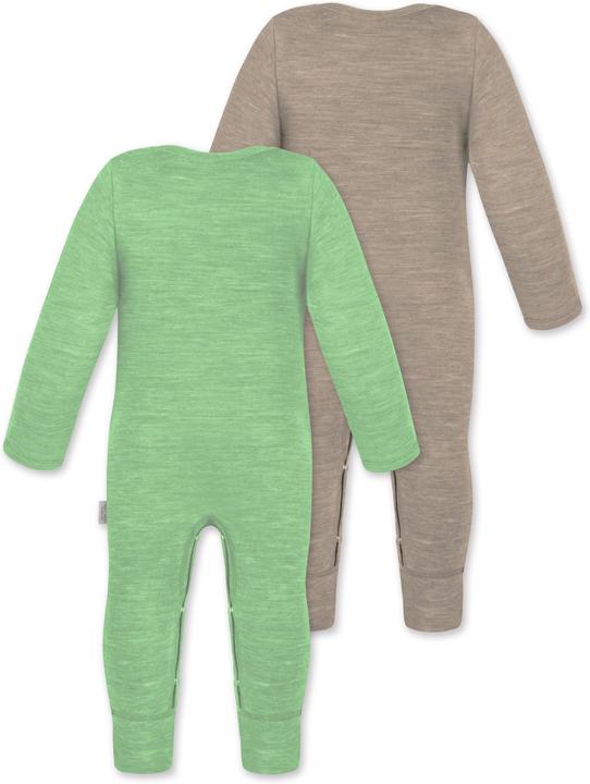 Produktbild Normani 2er Pack Baby Merino Strampler „Tangoio" - 9595 (62)