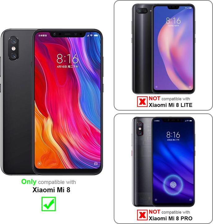 Image du produit Cadorabo Coque pour Xiaomi Mi 8 universel avec Clip (Mi 8)
