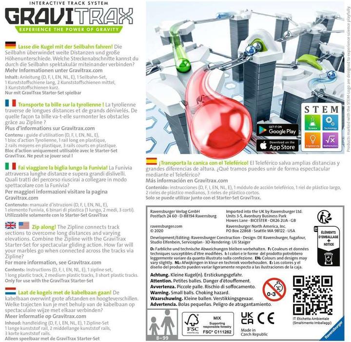 Image du produit Ravensburger GraviTrax Kit d'extension Gravitrax - Zipline