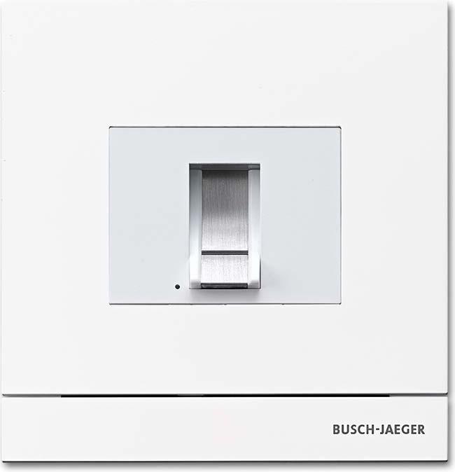 Produktbild Busch-Jaeger BJ 83100/70-664 Welcome Zutritts- kontrolle m.Fingerprint studioweiÃ matt (Fingerabdruck)