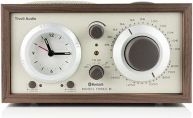 Tivoli Audio Audio - Model 3 BT w/ USB - Wekkerradio met Bluetooth - Walnoot/Beige (FM, AM, Bluetooth)