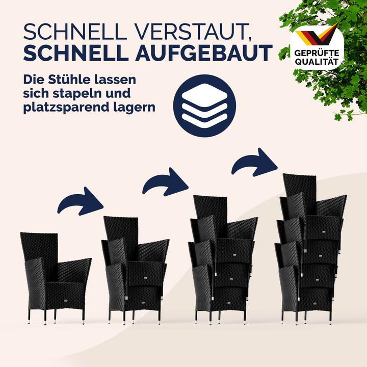 Actual product image Casaria Salon de jardin (90 cm)