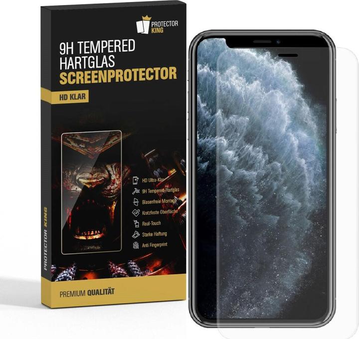 Produktbild Protectorking 3x 3D A++ echtes Tempered 9H Panzerhartglas KLAR (3 Stück, Apple iPhone 11)