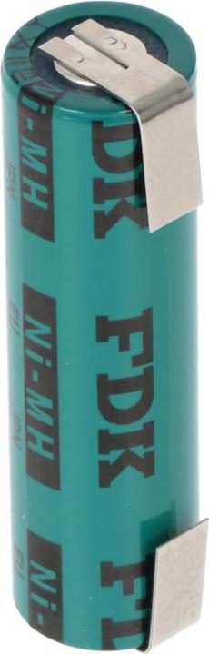 Sanyo Akku Flat Top, Lötfahne U-FORM (1 Stk., AA, 1650 mAh, Akku)