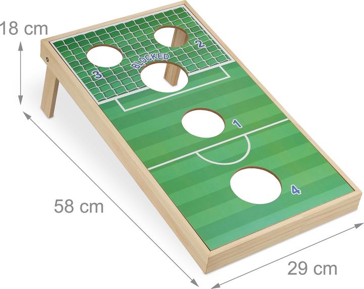Actual product image Relaxdays 11pcs Cornhole