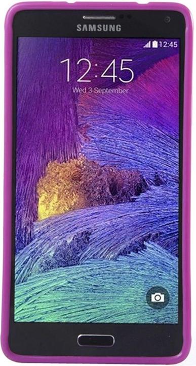 Produktbild König Design Schutzhülle für Handy Samsung Galaxy Note 4 SM N910F Pink / Weiss gepunktet (Samsung Galaxy Note 4)