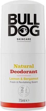 Actual product image Bulldog Natural roll-on deodorant ( Natura l Deodorant Lemon & Bergamot Fresh & Revita l ising (Roll-on, 75 ml)