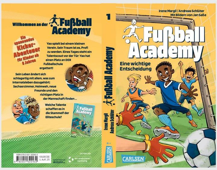 Actual product image Football Academy 1: An important decision (Andreas Schlüter, Irene Margil, German)