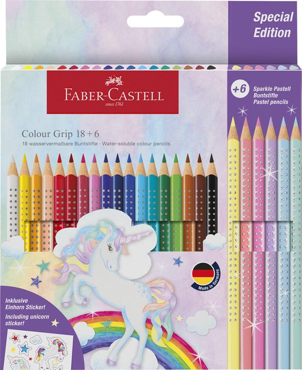 Faber-Castell Colour Grip Einhorn (Mehrfarbig, 24 x)