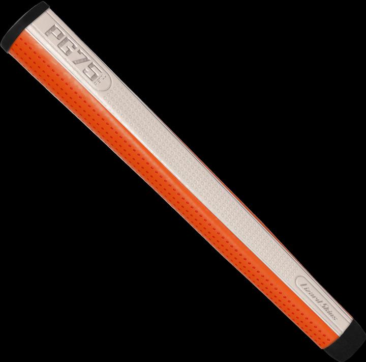 Lizard Skins DSP Ultra Golf Grip - PG75 - Pearl White/Blaze Orange - 38.4 mm