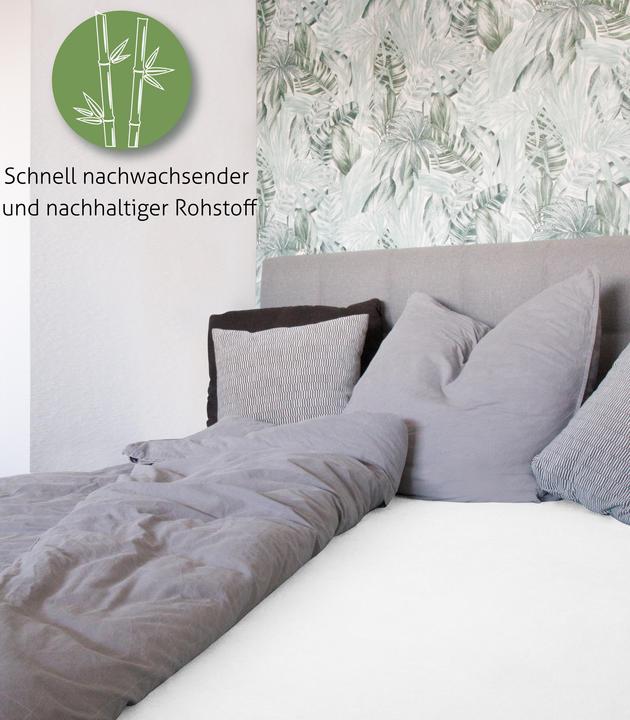 Actual product image Aspero 2 x Bamboo fitted sheet Macau (180-200 x 200 x 30 cm)