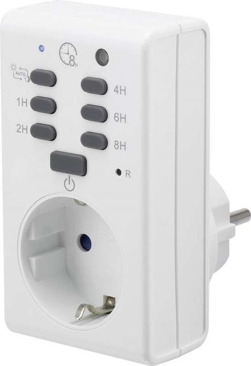 Actual product image Renkforce Socket timer analog day program 1289333 1800 W IP20 twilight function, countdown function