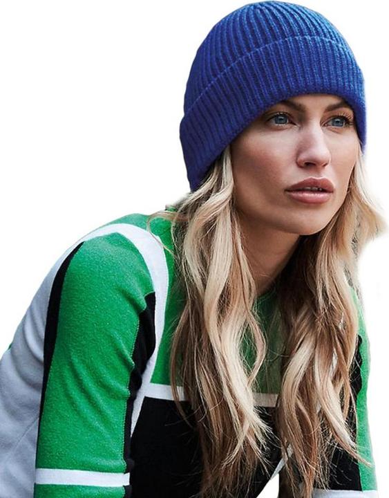 Actual product image Beechfield Engineer knitted rib beanie (One size)