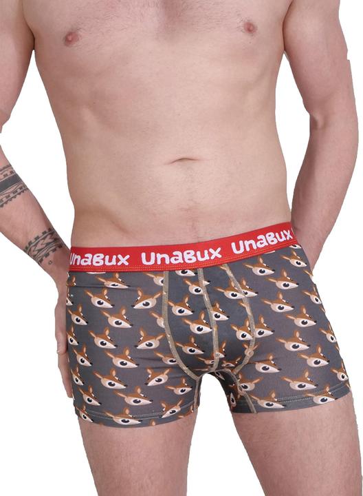 Immagine prodotto Unabux Boxer BLACK WHITE RABBIT (M, Confezione da 2)