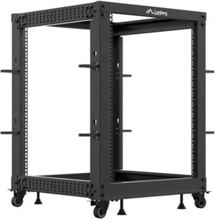 Lanberg Open Rack 19 15HE 600x600-1100 verstellbar schwarz (10.86 HE, Rack da 19 pollici)