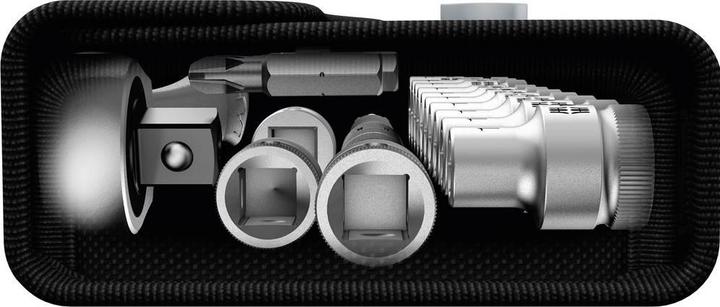 Actual product image Wera 8100 SC 8 Zyklop Metal Ratchet Set (11 mm, 17 mm, 19 mm, 12 mm, 15 mm, 14 mm, 16 mm, 13 mm, 18 mm, 10 mm)