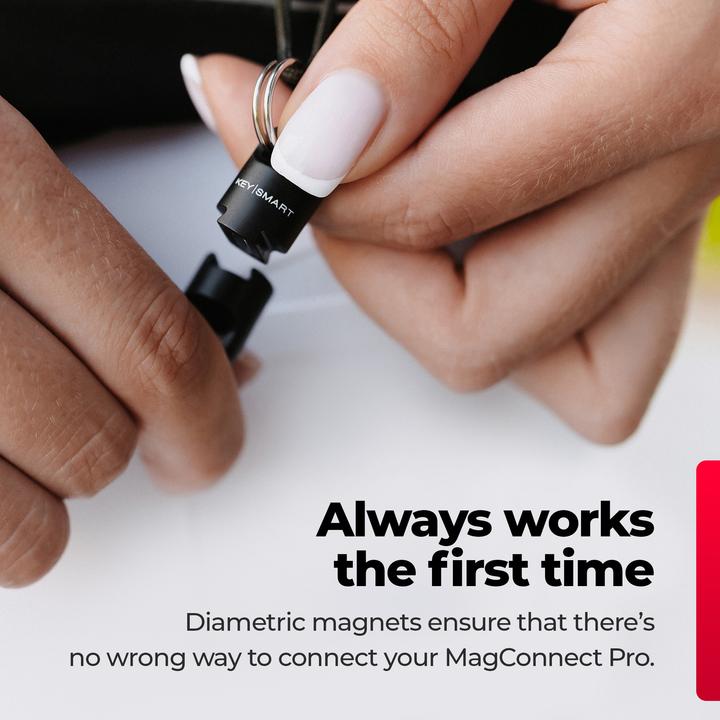 Actual product image Key Smart MagConnect PRO Magnetic Quick Connect Black