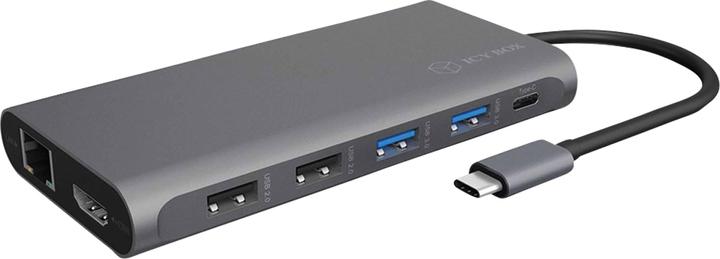 Icy Box IB-DK4050-CPD (USB-C, 12 Ports)