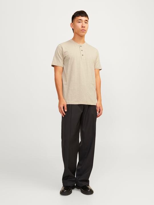 Image du produit Jack & Jones Unicolore Grandad col T-shirt T-shirt (S)
