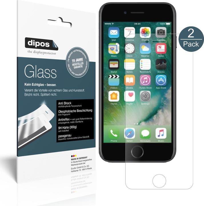 Actual product image Dipos Screen Protector Anti-Shock (2 Piece, Apple iPhone 7s Plus)