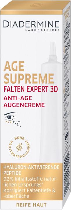 Diadermine Augencrème Age Supreme Falten Expert 3D Anti-Age 15 ml (Crème, 15 ml)