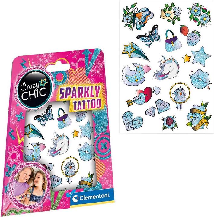 Actual product image Clementoni Crazy Chic - Urban Tattoo Glitter
