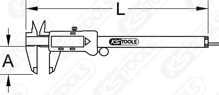 Image du produit KS Tools Pied à coulisse (23.50 cm)
