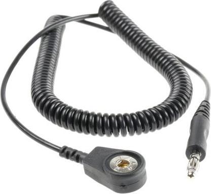 Produktbild Rs Pro ESD-Erdungskabel mit Kabel Einadrig, 4mm Druckknop (Statikschutz)