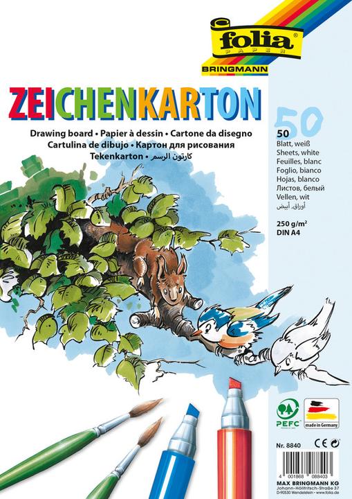 Image du produit Folia carton à dessin (250 g/m², 50 x)