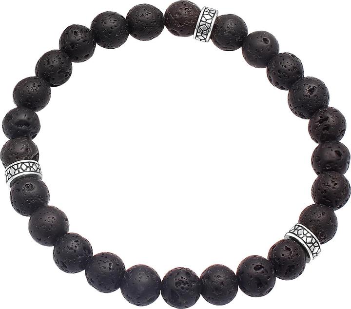 Actual product image Kuzzoi Pearl, pearl bracelet (19 cm, Plastic, Lava, 925 sterling silver)