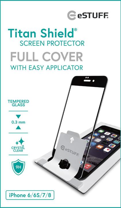 Produktbild eSTUFF Titan Shield Klare Bildschirmschutzfolie Apple (e) (1 Stück, Apple iPhone 6s, Apple iPhone 8, Apple iPhone 7)