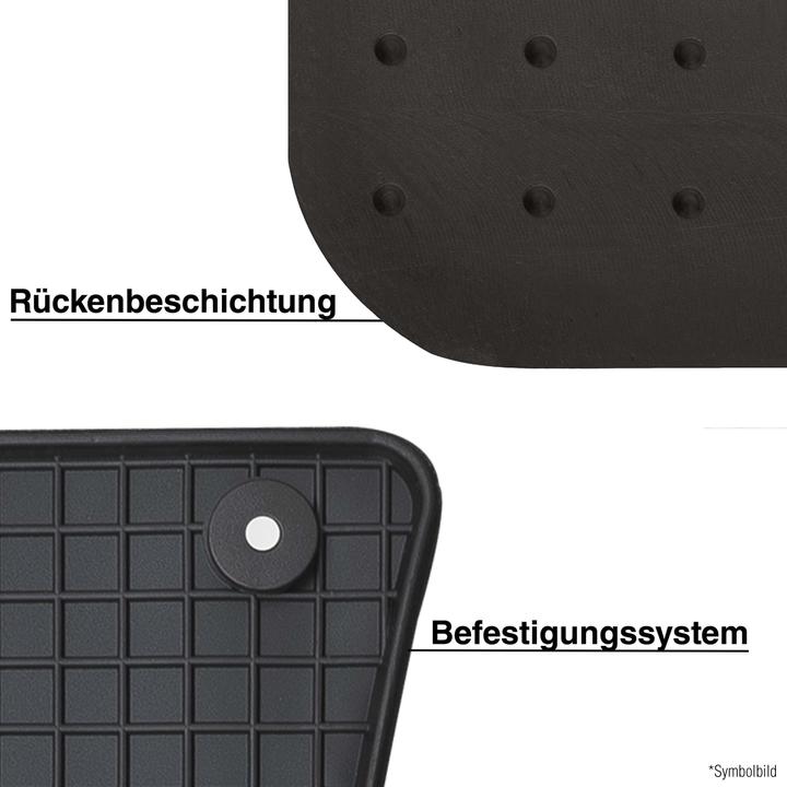 Produktbild Petex PassformGummimatte (1 Set à 4 Fussmatten)