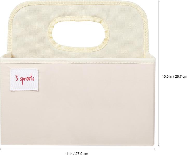 Actual product image 3 Sprouts Diaper Caddy - White Owl